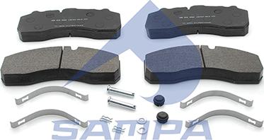 Sampa 096.605 - Brake Pad Set, disc brake autospares.lv