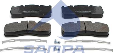 Sampa 096.619 - Brake Pad Set, disc brake autospares.lv