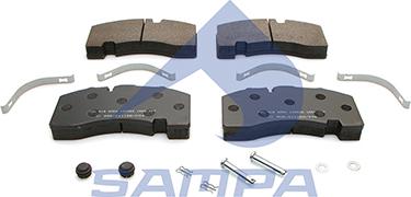 Sampa 096.618 - Brake Pad Set, disc brake autospares.lv