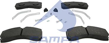 Sampa 096.622 - Brake Pad Set, disc brake autospares.lv