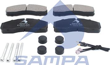 Sampa 093.920 - Brake Pad Set, disc brake autospares.lv