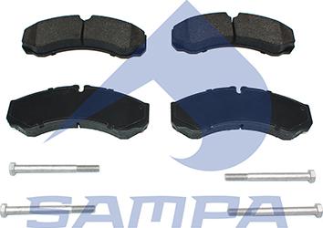 Sampa 093.843 - Brake Pad Set, disc brake autospares.lv