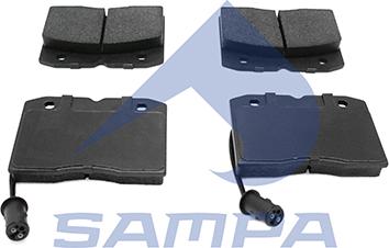 Sampa 093.842 - Brake Pad Set, disc brake autospares.lv