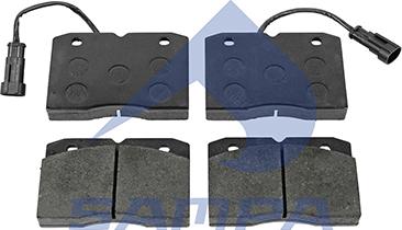 Sampa 092.730 - Brake Pad Set, disc brake autospares.lv