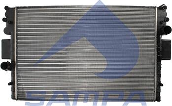 Sampa 066.159 - Radiator, engine cooling autospares.lv