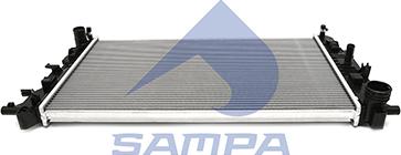 Sampa 010.1664 - Radiator, engine cooling autospares.lv