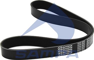 Sampa 034.003 - V-Ribbed Belt autospares.lv