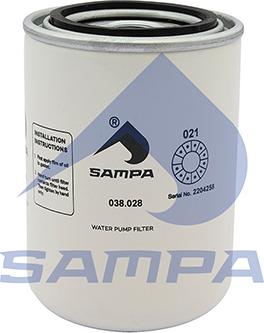 Sampa 038.028 - Coolant Filter autospares.lv
