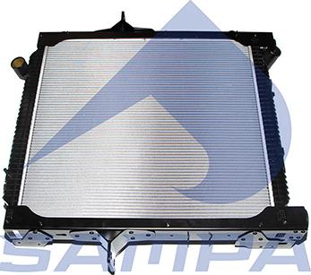 Sampa 033.221 - Radiator, engine cooling autospares.lv