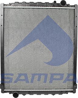 Sampa 025.466 - Radiator, engine cooling autospares.lv