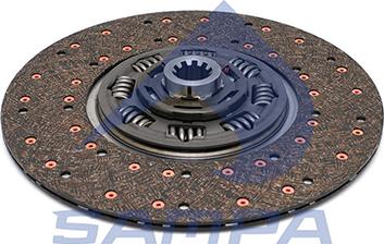 Sampa 079.445 - Clutch Disc autospares.lv