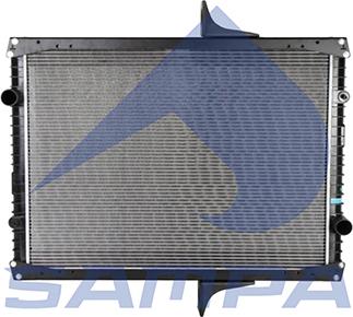 Sampa 076.273 - Radiator, engine cooling autospares.lv