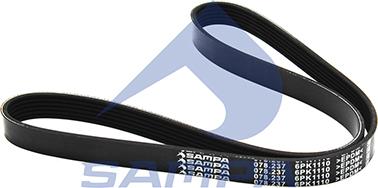 Sampa 078.237 - V-Ribbed Belt autospares.lv