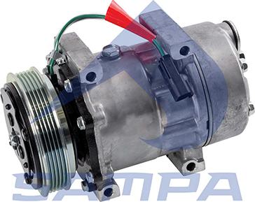 Sampa 077.143 - Compressor, air conditioning autospares.lv