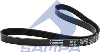 Sampa 077.174 - V-Ribbed Belt autospares.lv