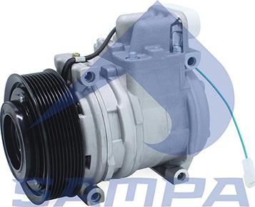 Sampa 206.378 - Compressor, air conditioning autospares.lv