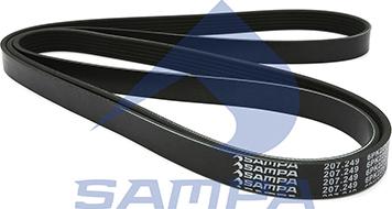 Sampa 207.249 - V-Ribbed Belt autospares.lv