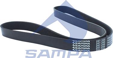 Sampa 207.255 - V-Ribbed Belt autospares.lv