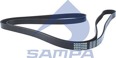 Sampa 207.252 - V-Ribbed Belt autospares.lv