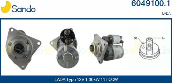 Sando 6049100.1 - Starter autospares.lv