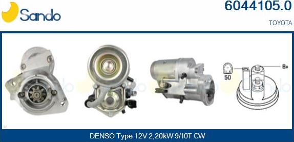 Sando 6044105.0 - Starter autospares.lv