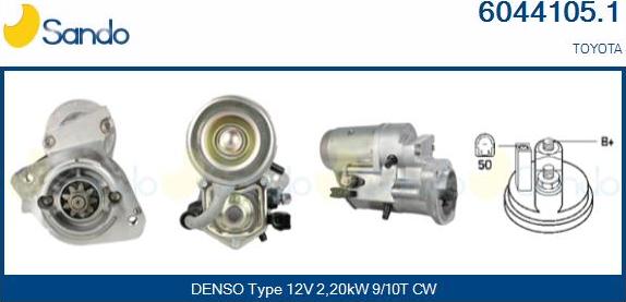 Sando 6044105.1 - Starter autospares.lv