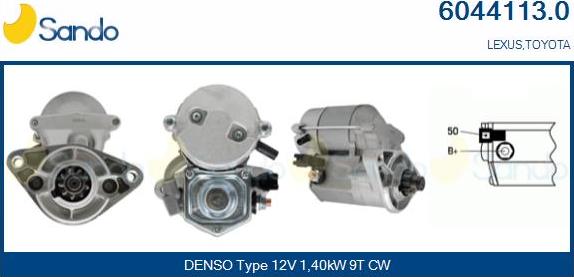 Sando 6044113.0 - Starter autospares.lv