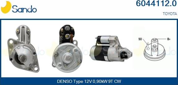 Sando 6044112.0 - Starter autospares.lv