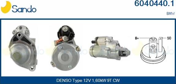 Sando 6040440.1 - Starter autospares.lv