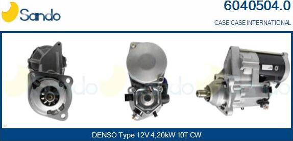 Sando 6040504.0 - Starter autospares.lv