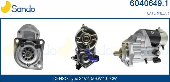 Sando 6040649.1 - Starter autospares.lv