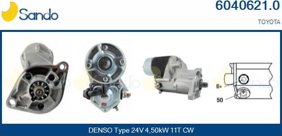 Sando 6040621.0 - Starter autospares.lv