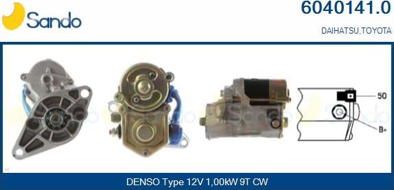 Sando 6040141.0 - Starter autospares.lv