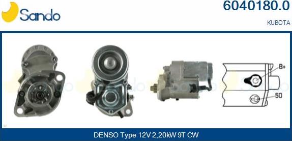 Sando 6040180.0 - Starter autospares.lv