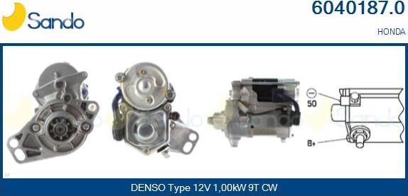 Sando 6040187.0 - Starter autospares.lv