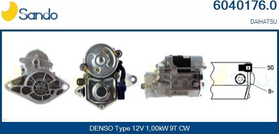 Sando 6040176.0 - Starter autospares.lv