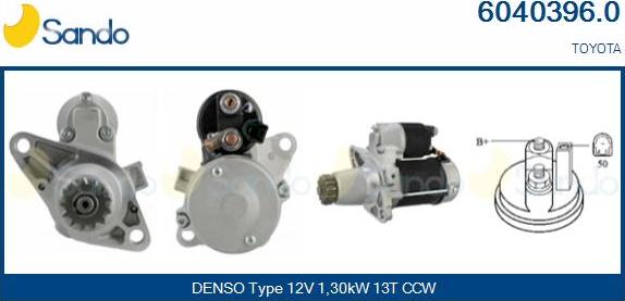 Sando 6040396.0 - Starter autospares.lv