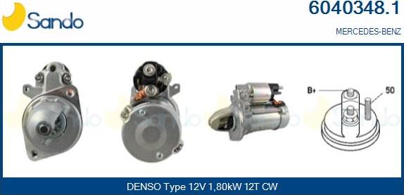 Sando 6040348.1 - Starter autospares.lv