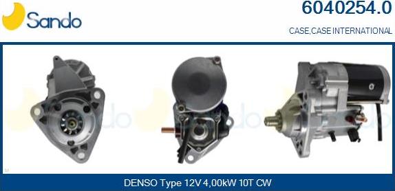 Sando 6040254.0 - Starter autospares.lv