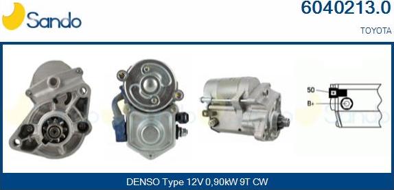 Sando 6040213.0 - Starter autospares.lv