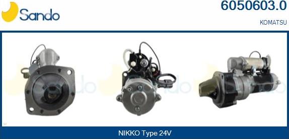 Sando 6050603.0 - Starter autospares.lv