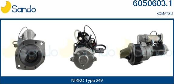 Sando 6050603.1 - Starter autospares.lv