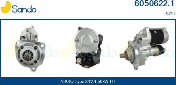 Sando 6050622.1 - Starter autospares.lv