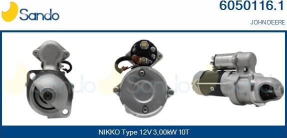 Sando 6050116.1 - Starter autospares.lv