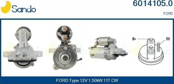 Sando 6014105.0 - Starter autospares.lv