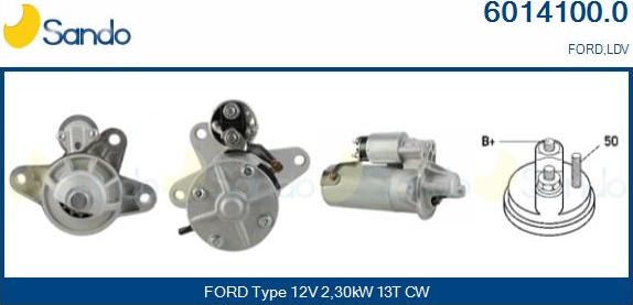 Sando 6014100.0 - Starter autospares.lv