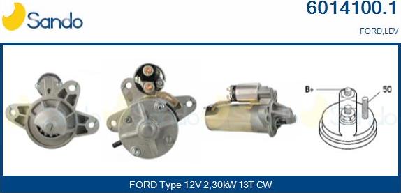 Sando 6014100.1 - Starter autospares.lv