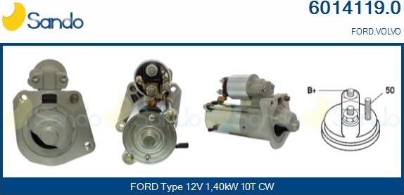 Sando 6014119.0 - Starter autospares.lv