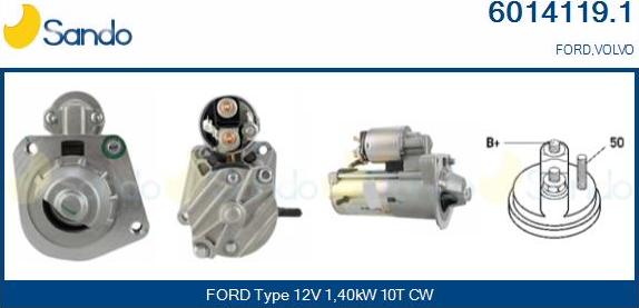 Sando 6014119.1 - Starter autospares.lv