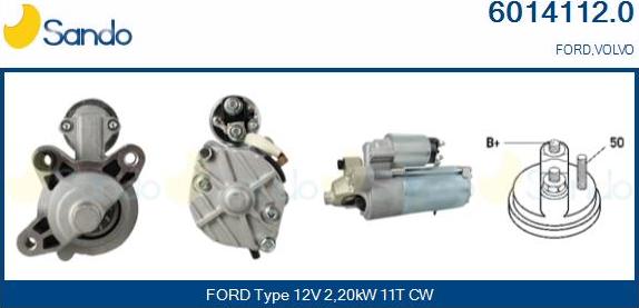 Sando 6014112.0 - Starter autospares.lv